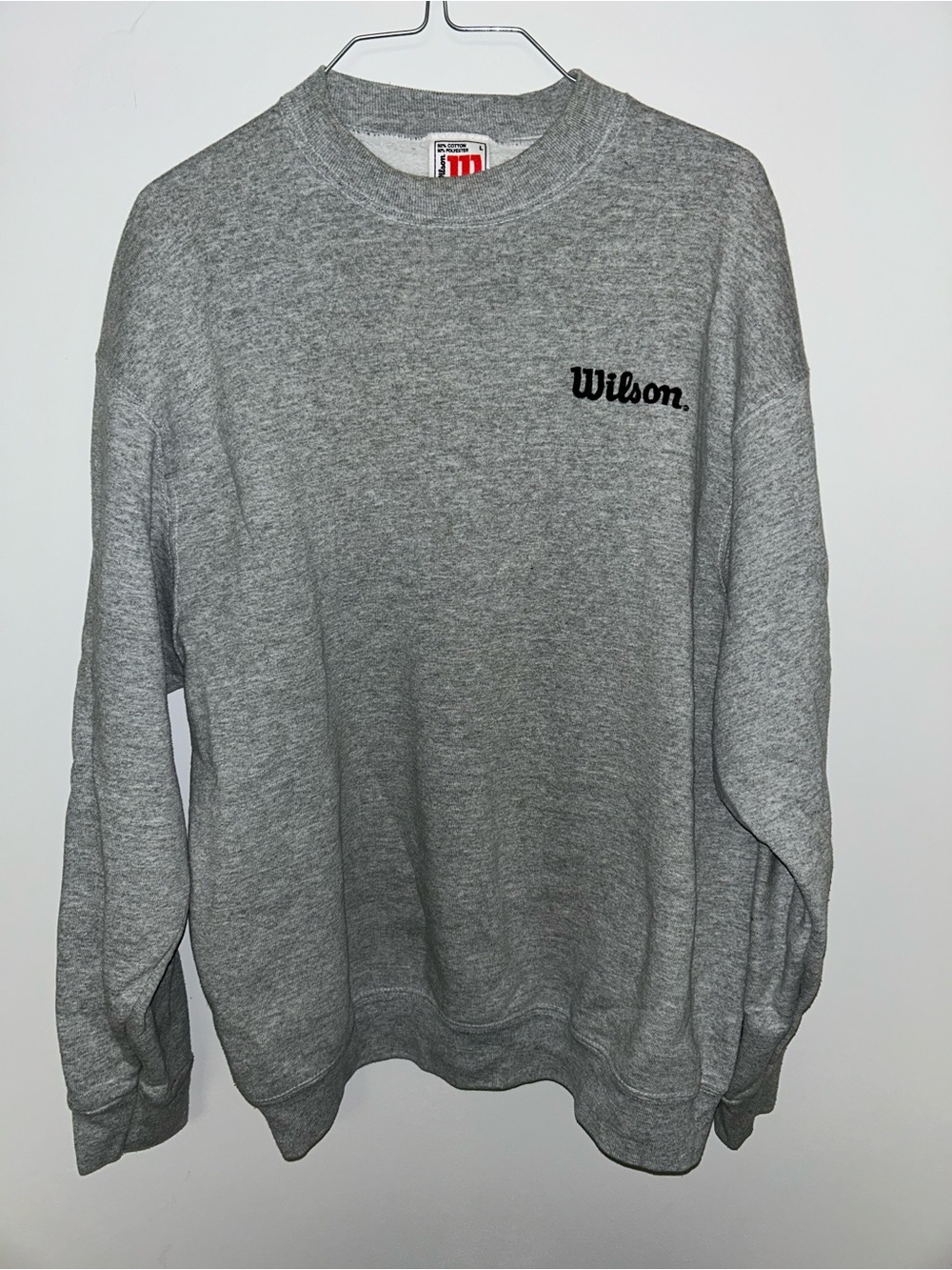 Vintage Made in USA Wilson Men’s Crewneck Sweatshirt - Gray